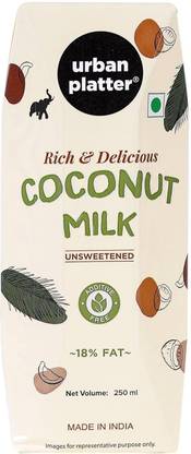 urban platter Unsweetened Coconut Milk, [100% Pure, Additive Free &amp; Vegan]