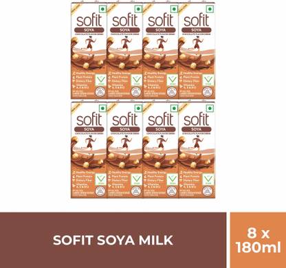 Sofit Sofit Chocolate Soya Milk | Pack of 8 | 200ml each