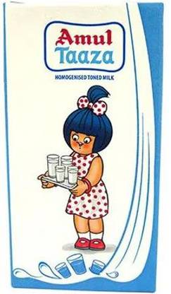 Amul Amul Taaza Fresh Toned Milk 200 Ml