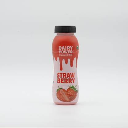 Dairy Power Flavoured Milk Strawberry 180 ml, Liquid,Milk Based Drink(Pack of 9)