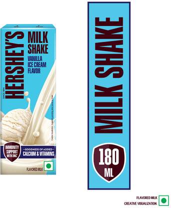 HERSHEY'S Vanilla Ice Cream Flavored Milkshake | Enriched with Calcium