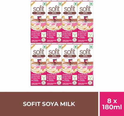 Sofit Sofit Vanilla Soya Milk | Pack of 8 | 200ml each