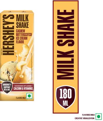 HERSHEY'S Cashew Butterscotch Ice Cream Flavored Milkshake