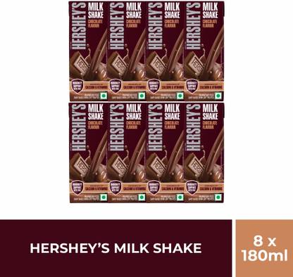 HERSHEY'S Hershey's Chocolate Milkshake | Pack of 8 | 180ml each