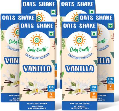 Only Earth Oats Shake Vanilla Plant Based Calcium, Vitamin D, B1, B2 & B12