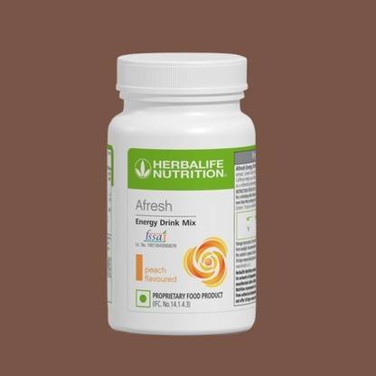 HERBALIFE PEACH FLAVOUR AFRESH ENERGY DRINK MIX 50GM