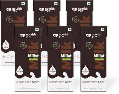 Nourish You Plant Based Millet Milk With Goodness of Ragi, Jowar, Bajra & Oats Vegan