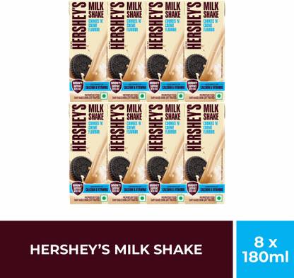 HERSHEY'S Hershey's Cookies N Crme Milkshake | Pack of 8 | 180ml each