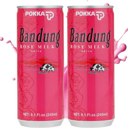 Pokka Bandung Rose Milk | Ready to Drink | Flavored Milk Sweetened Naturally
