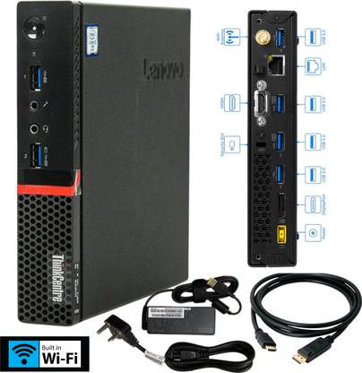 Refurbish ThinkCenter MINI PC HDMI port, WIFI inbuild, - Windows 10, Intel Core, i5 6th Gen, 8 GB DDR4, 256 GB new SSD Mini PC