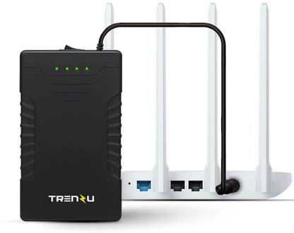 Trenzu 12V Mini UPS for WiFi Router | 6600mAh Battery Backup up to 6 Hours Power Backup for Router