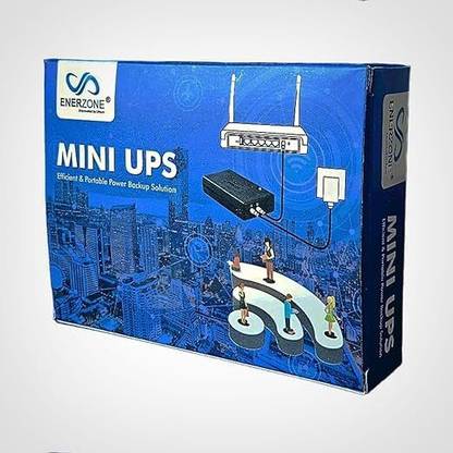 EnerZone Power Backup Mini UPS for WiFi Router with Cable Portable UPS Power Backup for Router