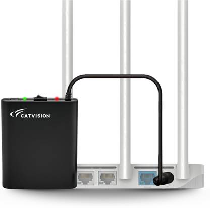 Catvision Mini UPS for Routers, 12V-2A I 2x2600 mAh Battery | Upto 4 Hours Power Backup for Router