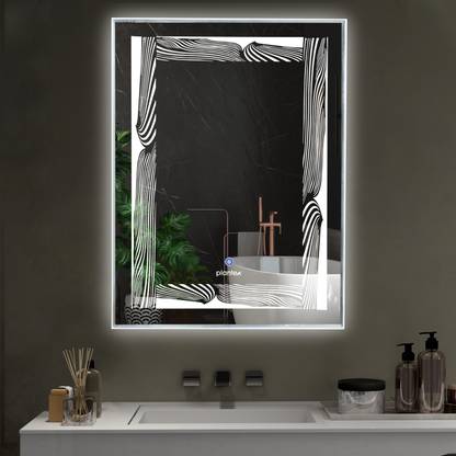 Plantex LED Mirror with Sensor for Bathroom with Single Tone White Light (18x24 inch) Lighted Mirror