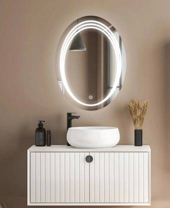 TRYOTONE Wall Led Mirror For Bathroom, Wash Basin With Touch Sensor/3 Led Lights Bathroom Mirror