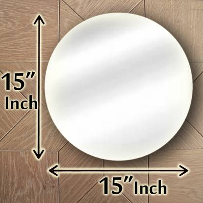 RannS 15" Inch ROUND Shape Mirror, 3.5mm thick Bathroom Mirror
