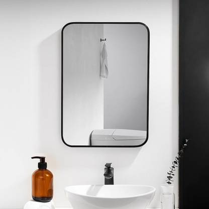 windowera NO SCREW NEED, EASY STICK Bathroom Mirror Decorative Mirror