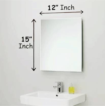 RannS 12" x 15" Inch Rectangular Mirror F_D3 Decorative Mirror