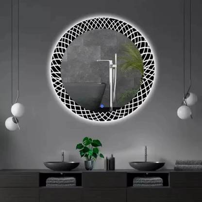 MIRROROLOGY INDUSTRY 24x24 Illuminated Wall Lighted Mirror
