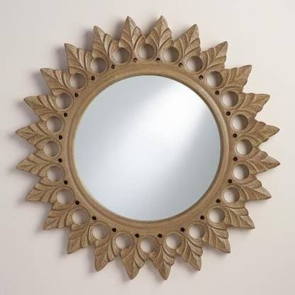 Shafz wood gallery MDF Mirror Frame for Wall Decor,Bedroom,Living Room,Bathroom & Hallway Decorative Mirror