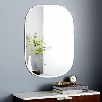 PRINCE ART 18x24 Inch Wall Decor Plain Mirror Glass for Home, Bedroom, Living Room HD16 Bathroom Mirror