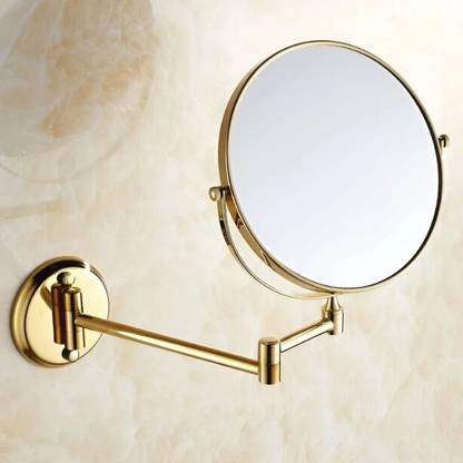 Impulse by Plantex Brass & SS-304 Magnifying Mirror for Bathroom/8 Inch/5x/1x-Magnification Bathroom Mirror