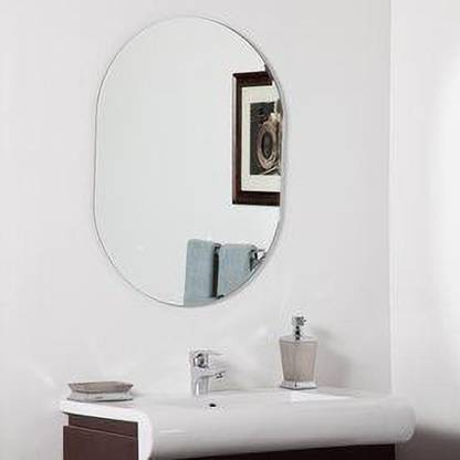Adinath Creators Capsule shape 12*18 Inch Bathroom Mirror