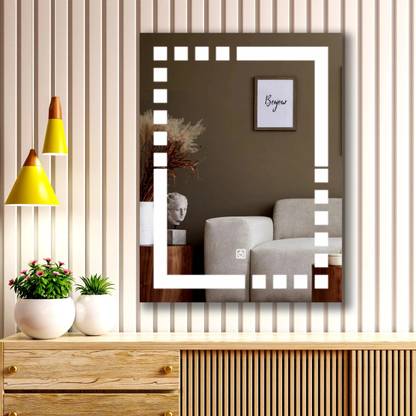 LUPPRA Rectengale 18x24 Inch Wall-Mounted LED Mirror with Smart Sensor Bathroom Mirror