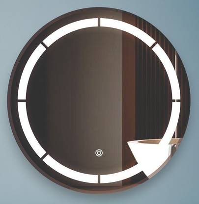 Khushi Decors 21 x 21-Ring Cut Led Bathroom Mirror