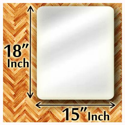 RannS 15" × 18" Inch Rectangular Shape Mirror, 3.5mm thick Decorative Mirror