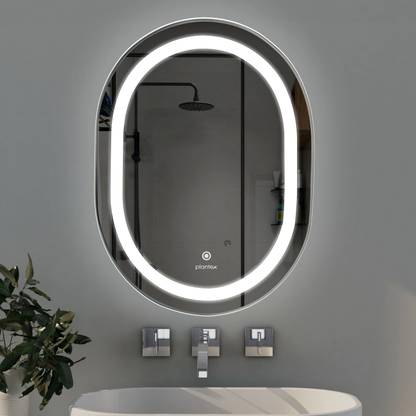 Plantex LED Mirror For Room with Touch Sensor/Designer Mirror for Bathroom(18x24 Inch) Lighted Mirror
