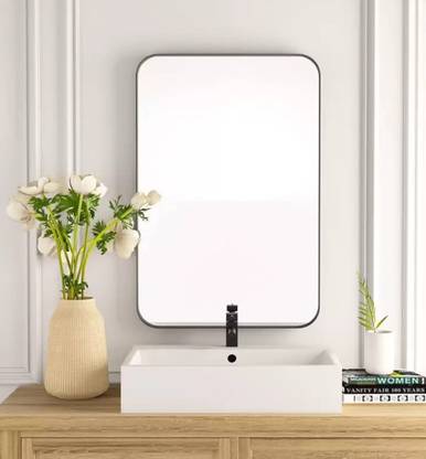 Adinath Creators 12*15 inch Bathroom Mirror