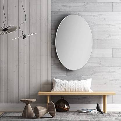 Adinath Creators 12 x 15 inch Polished / NO DRILL REQUIRE / EASY STICK MIRROR / BATHROOM MIRROR Bathroom Mirror