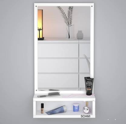 ONEDEEP Mirror Wall Shelf Colour White Bathroom Mirror