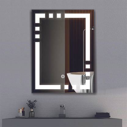 Khushi Decors Led Mirror with Light Bathroom Wall Decor 
Makeup Room 18x24 Inch LT52 Bathroom Mirror