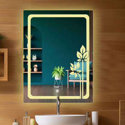 Sunsyze Washbasin Mirror With Light, Touch Button LED Mirror (18x24") Bathroom Mirror