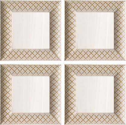 Art Street Decorative Acrylic Mirror Set of 4 Square Shape for Home Decor (Size 10x10 Inch) Decorative Mirror