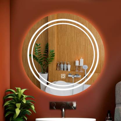 LUPPRA Smart LED Wall Mirror with Touch Sensor for Bathrooms, Living Rooms, and Hallway Lighted Mirror