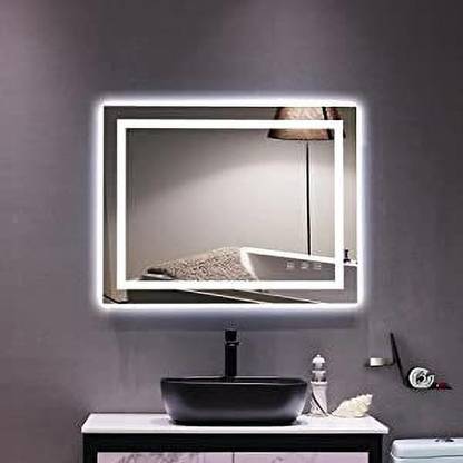 Amazing Store 18 x 24 horizontal and rectangle For Vanity Washbasin Bathroom Lighted Mirror