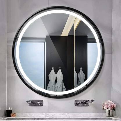 GLASSOLOGY LED MIRROR WITH BLACK ALUMINIUM FRAME Bathroom Mirror