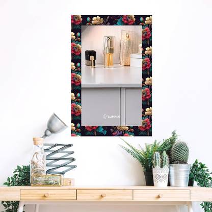 Kerlix UV Printed Decorative mirror12*18 inch Bathroom Mirror