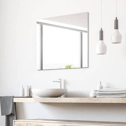 LUPPRA 24x24in Frameless Square Wall Mirror Bathroom Mirror