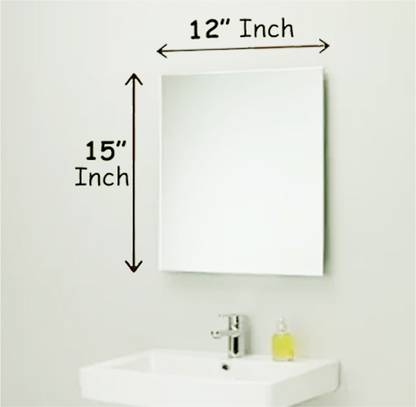 RannS 12" x 15" Inch Rectangular Mirror F_D Decorative Mirror