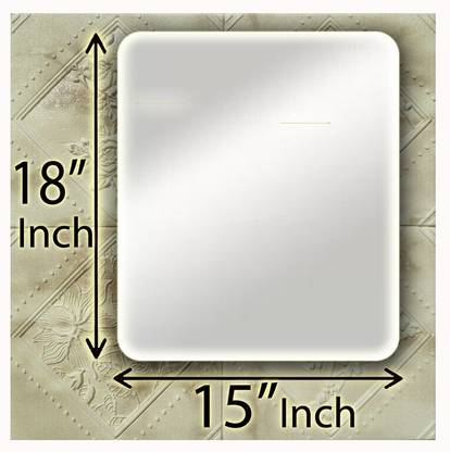 RannS 15" x 18" Inch Rectangular Mirror F_D Decorative Mirror