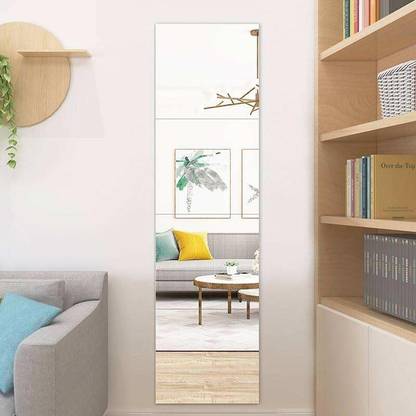 The Oakery Acrylic Mirror Tiles for Wall Full Length Mirror Tiles, Non Adhesive Decorative Mirror