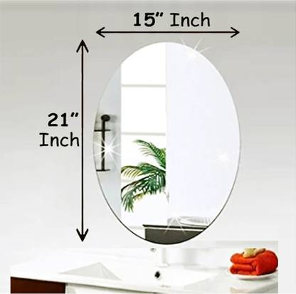RannS 15" x 21" Inch Oval Mirror F_D Decorative Mirror (Oval Finish : Polished) deal from flipkart RannS 15" x 21" Inch Oval Mirror F_D Decorative Mirror (Oval Finish : Polished) deal from flipkart