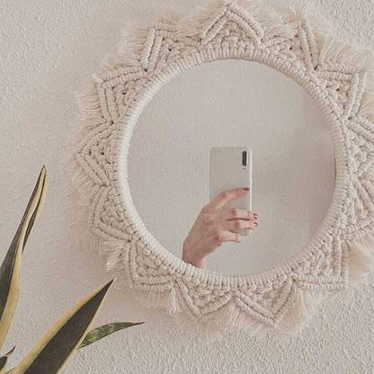 Noorhandcrafted MACRAME MIRROR**012 Decorative Mirror