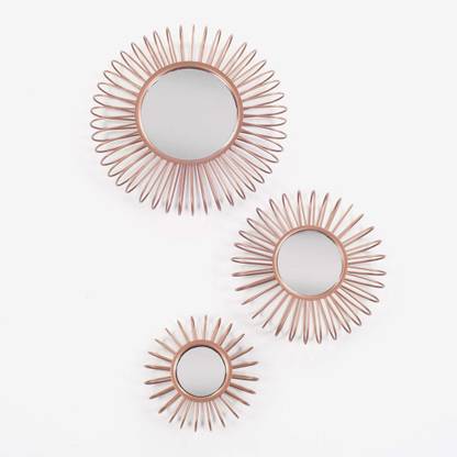 Orange Tree Pukim Wall Decor Set Of 3 Decorative Mirror