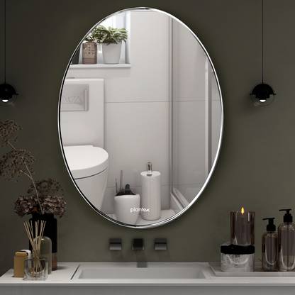 Plantex Mirror for Wall/Bathroom Mirror/Mirror for Wash Basin/Living Room - (18x24 inch) Bathroom Mirror