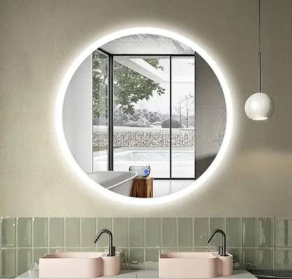 MIRROROLOGY INDUSTRY Decorative 24x24 Lighted Mirror